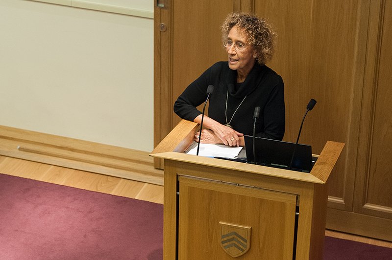 Sue Woodford-Hollick OBE (Lady Hollick), Chair of the Stuart Hall Foundation, introduced the panellists