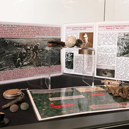The artefacts on display at the Soldiers of Oxfordshire Museum in Woodstock
