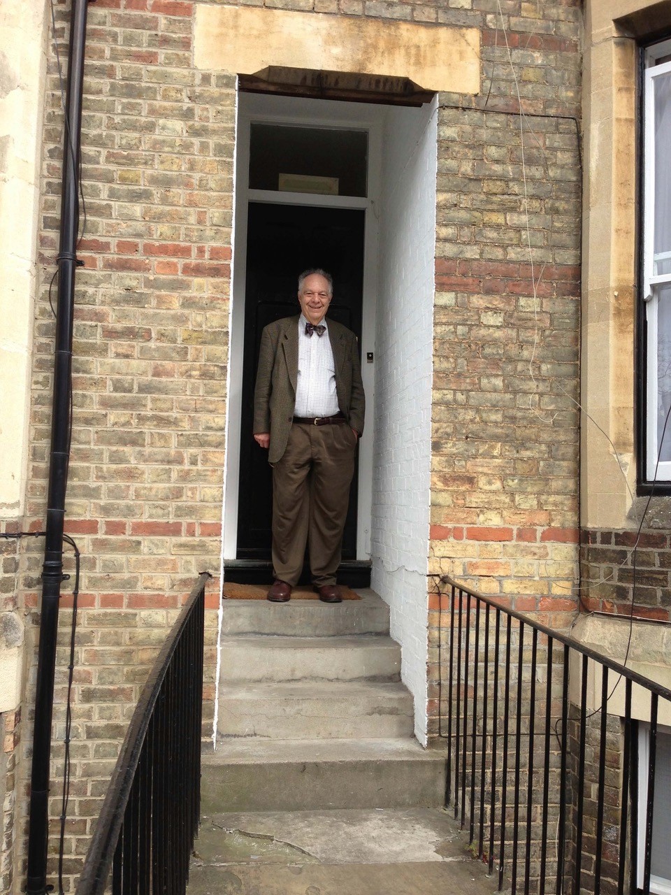 Mertonian Jay Keyser in 2013 at his 1956-7 lodging in Walton Street