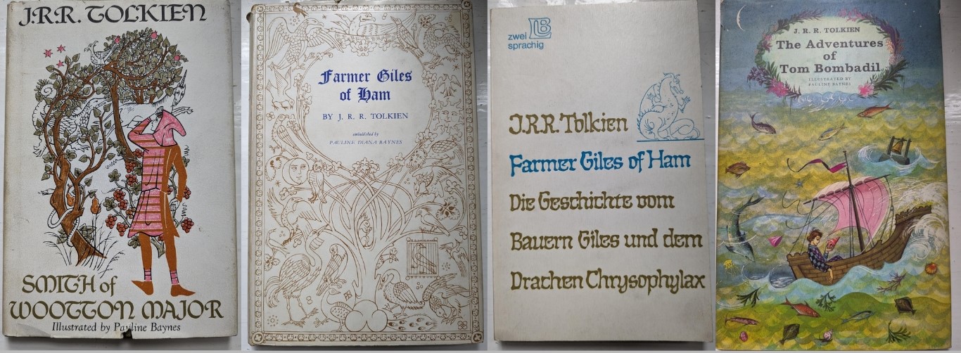 Some of the works by Tolkien held in Merton College Library