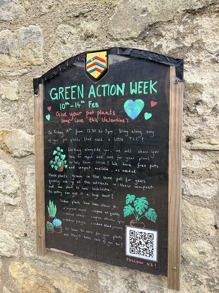 Notice of 'Give your pot plant some love' event