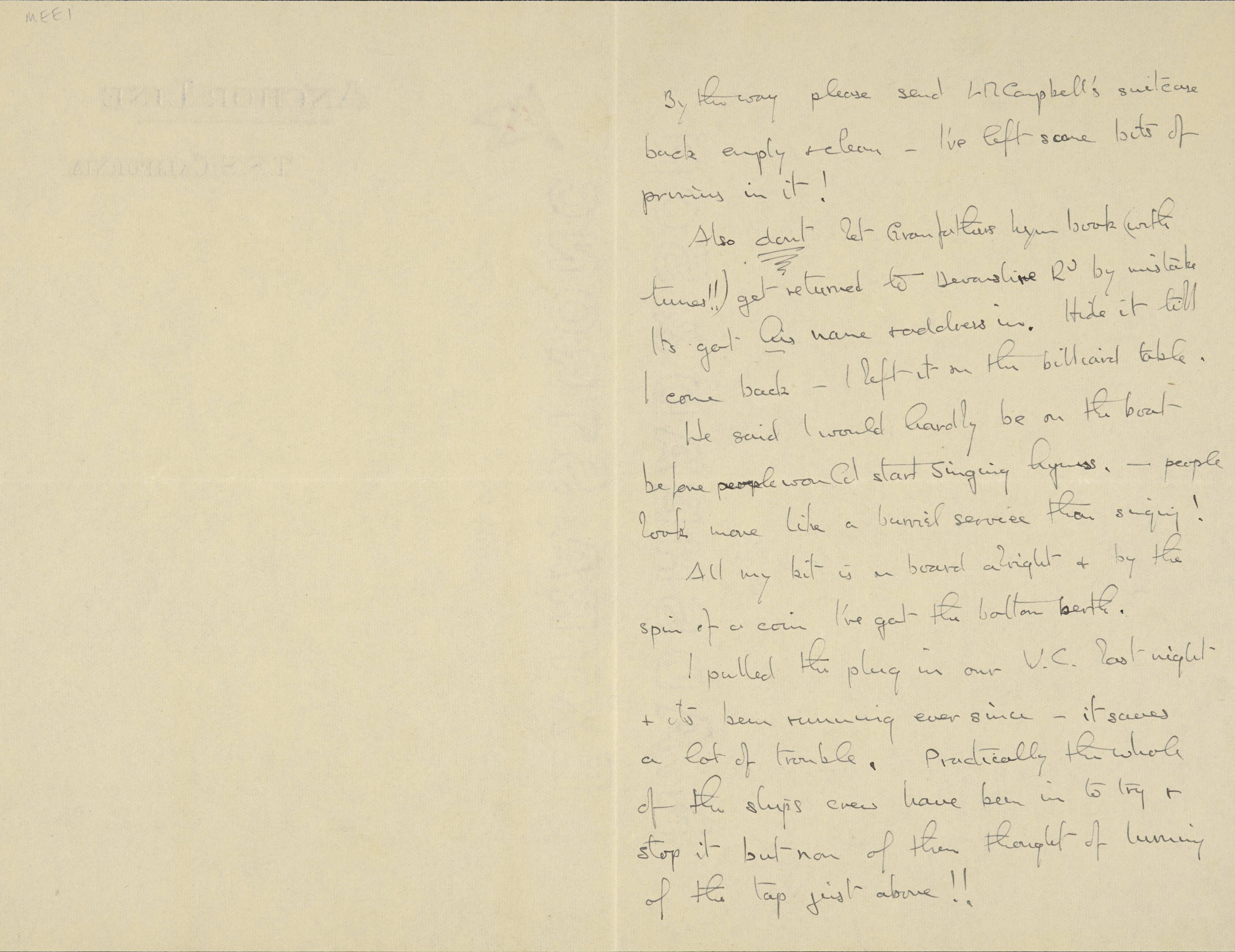 Letter from Sandy