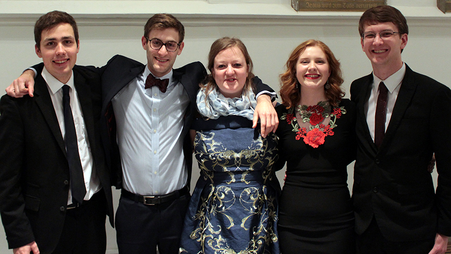 (L-R) Tim Koch, Daniel Schwennicke, Alexandra Varga, Niamh Herrett, and Andrew Dixon