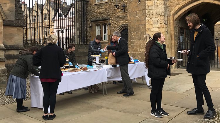 The Charity Bake Sale in Front Quad raised over £500 The Charity Bake Sale in Front Quad raised over £500