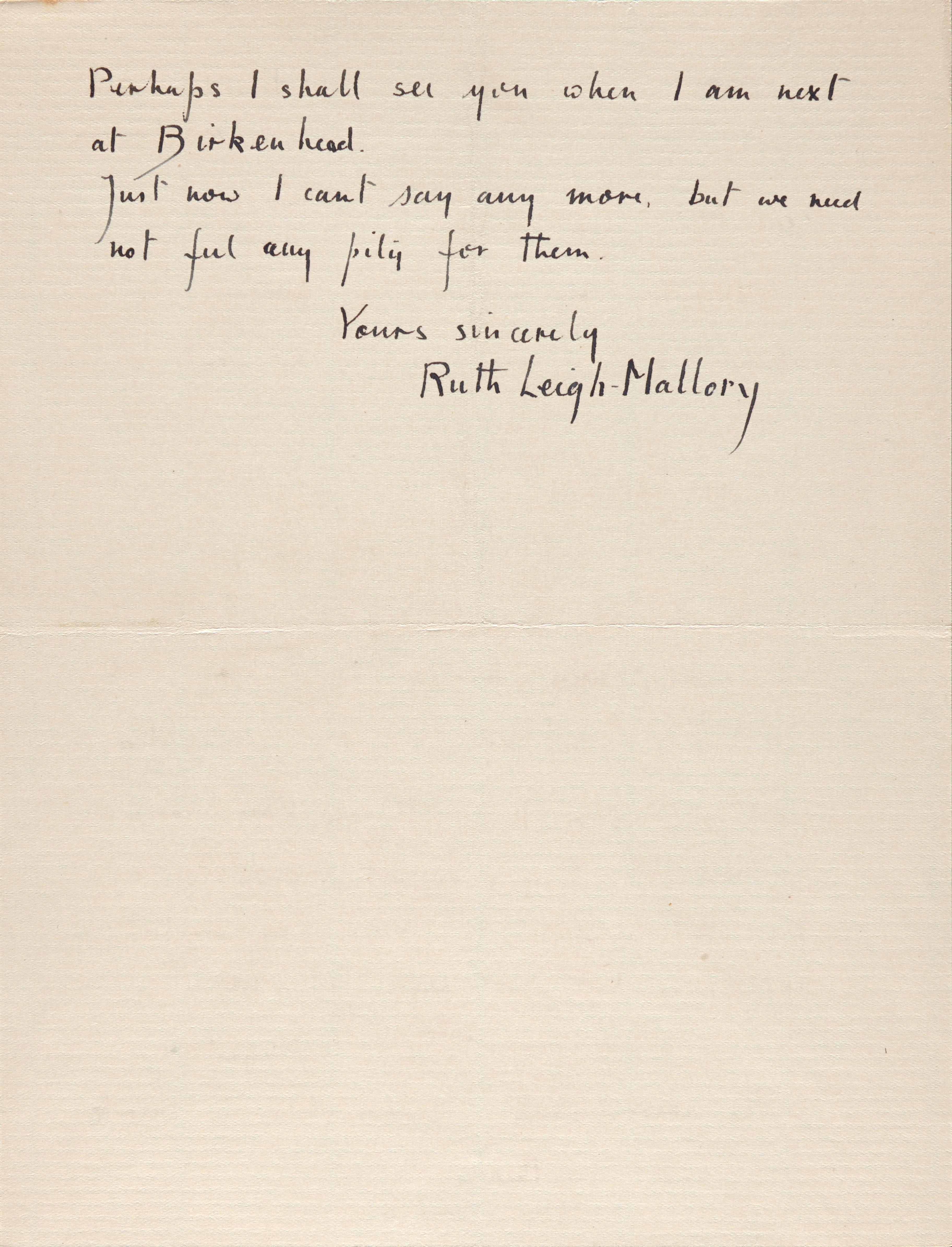 Letter from Ruth