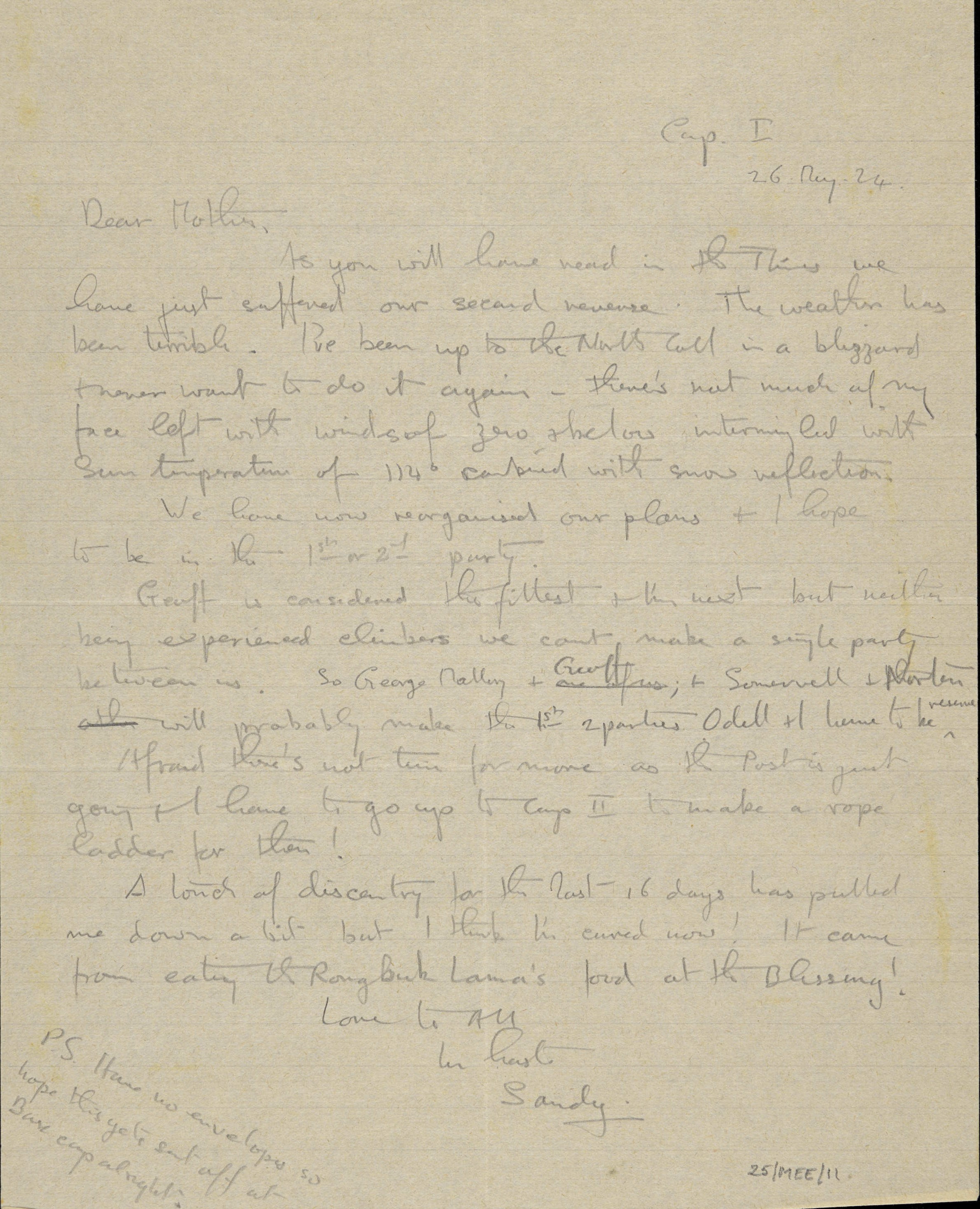 Letter from Sandy