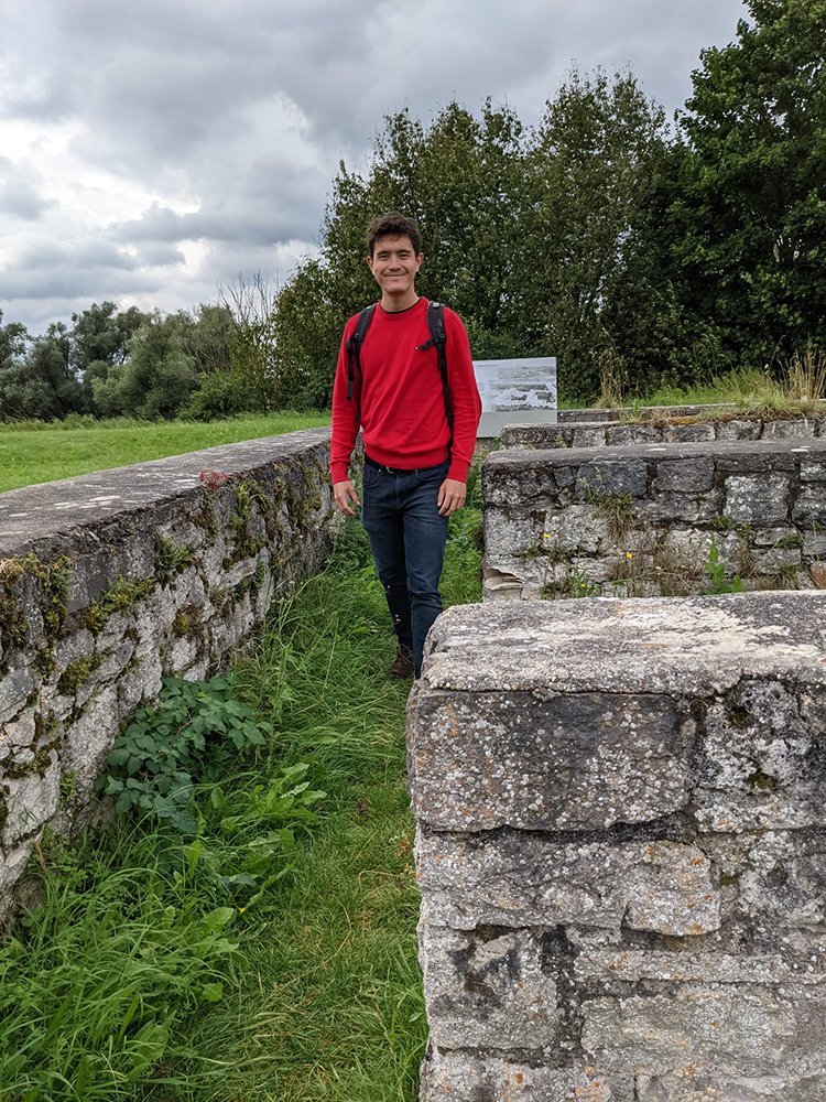 James at the Roman fort of Abusina in Bavaria