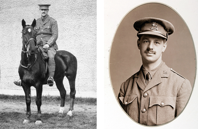Two photos of Lieutenant-Colonel Alfred John Hamilton BOWEN (1903) - Photos: L - © IWM (Q107868); R - © Marlborough College
