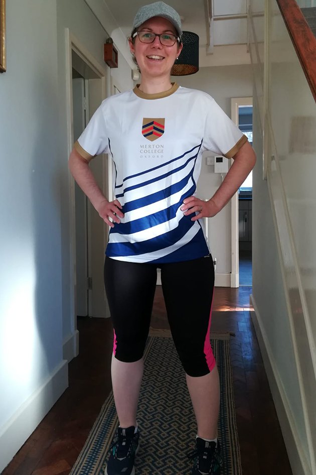 Alice Brooke in her running kit