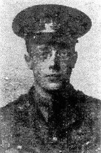 Second Lieutenant Karl Henry CULPIN (1912) - Photo: from the Doncaster Chronicle, 1 June 1917