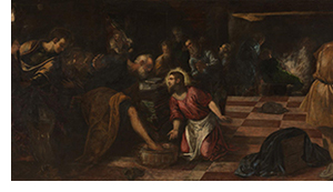 Christ Washing the Feet of the Disciples, by Tintoretto, from the collection of the National Gallery, London