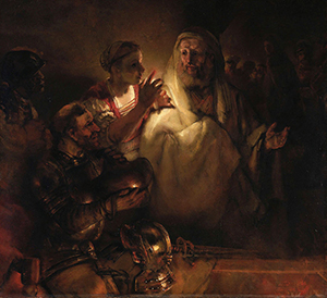 St Peter's Denial, by Rembrandt