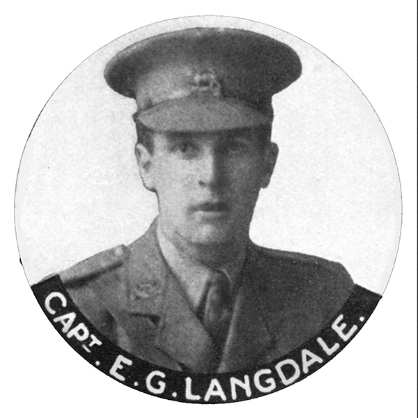 Captain Edward George LANGDALE (1902) - Photo: from ‘Rutland and the Great War’ by George Phillips, published in 1920; courtesy of Claire Gibson and the Rutland Remembers team - www.rutlandremembers.org