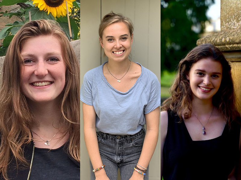 (L-R) Frannie Millar; Izzi Blain; Lucy Gibbs (L-R) Frannie Millar; Izzi Blain; Lucy Gibbs