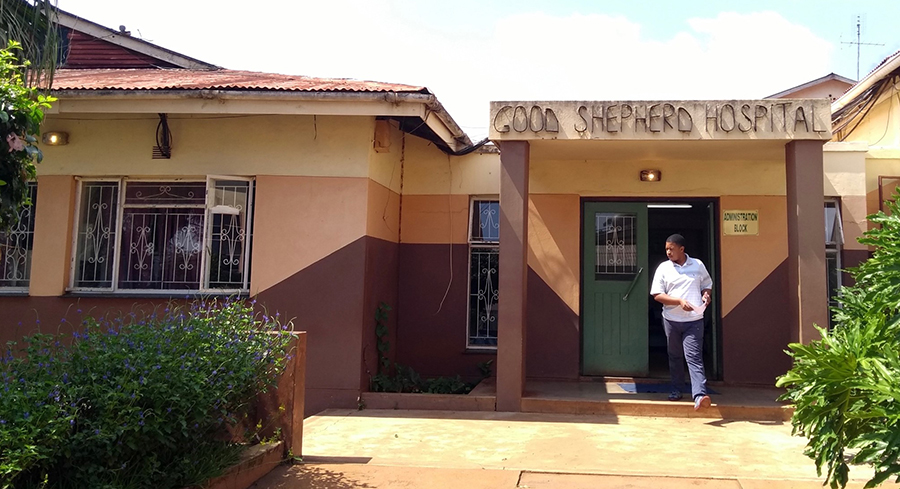 The main entrance of Good Shepherd Hospital