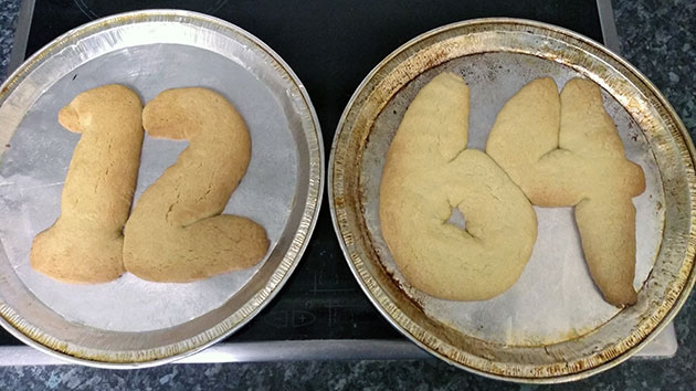 Jessica Phillips' 1264-themed shortbread cookies