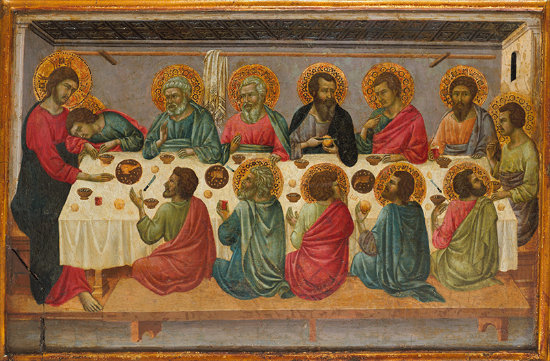 The Last Supper, by Ugolino da Siena, c.1325–30, from the collection of the Metropolitan Museum of Art, New York