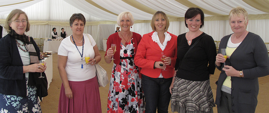 Lesley at Warden Rawson's farewell party, June 2010