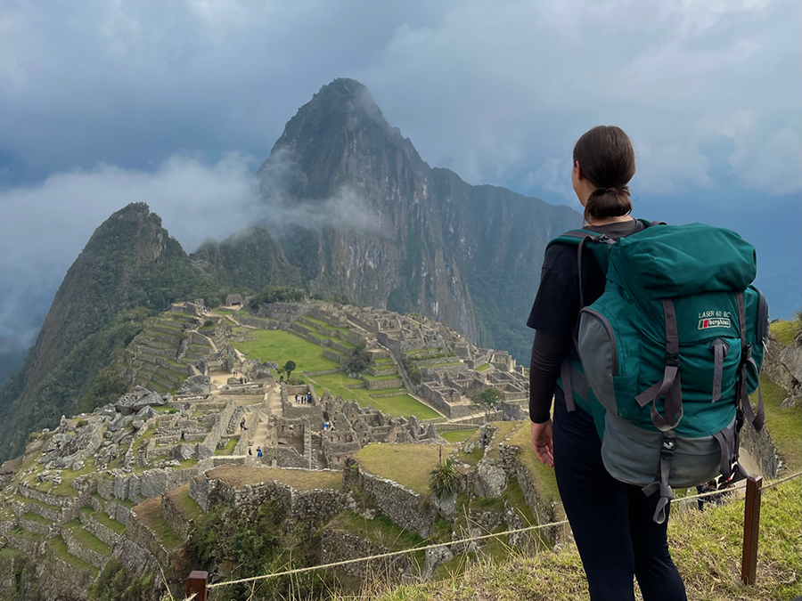 Mariana Gee Olmedilla at Machu Picchu