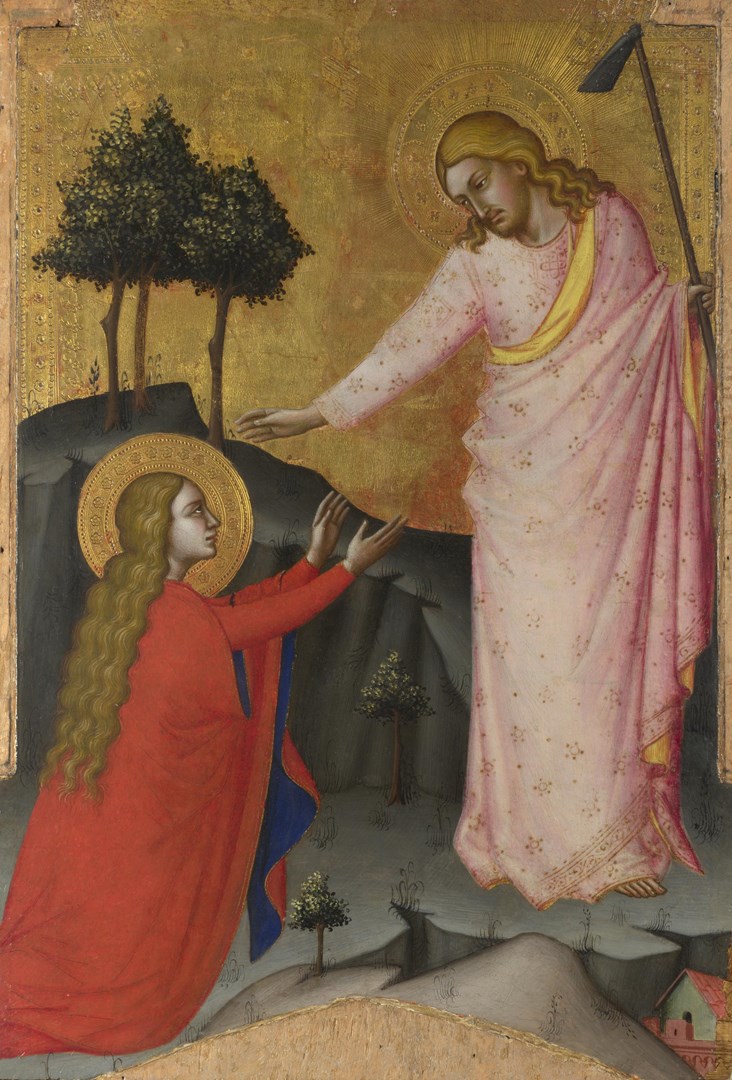 Noli me tangere, probably by Jacopo di Cione, from the collection of the National Gallery, London