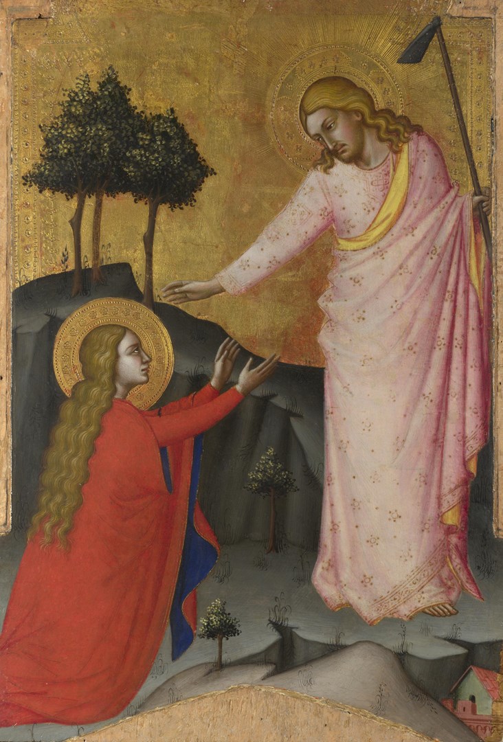 Noli me tangere, probably by Jacopo di Cione, from the collection of the National Gallery, London Noli me tangere, probably by Jacopo di Cione, from the collection of the National Gallery, London