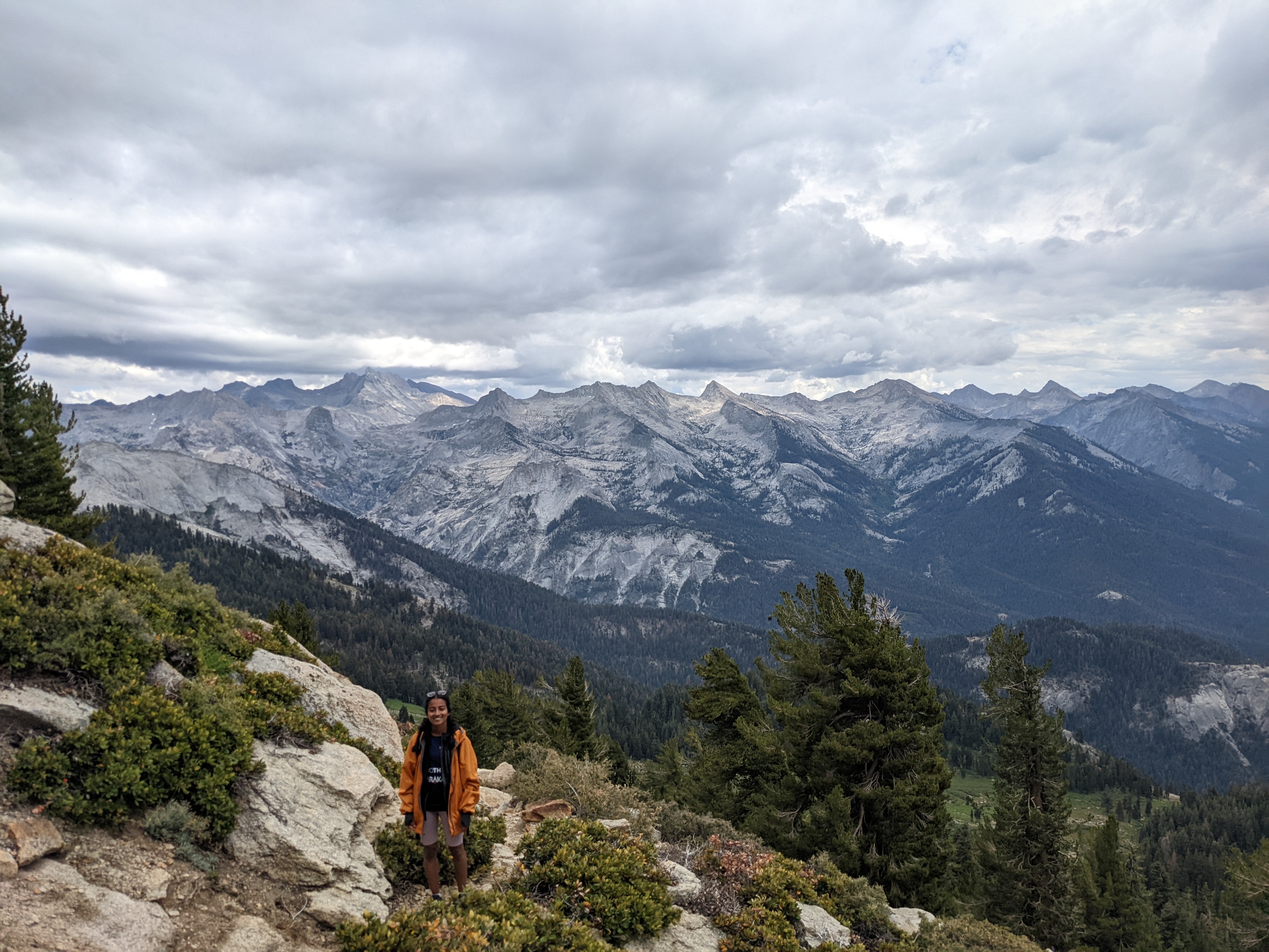 Hiking up to Alta Peak in Sequoia National Park.