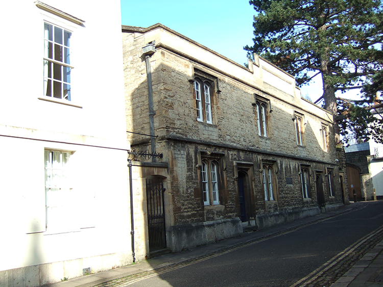 Parsons’ Almshouses in Kybald Street, founded in 1816.