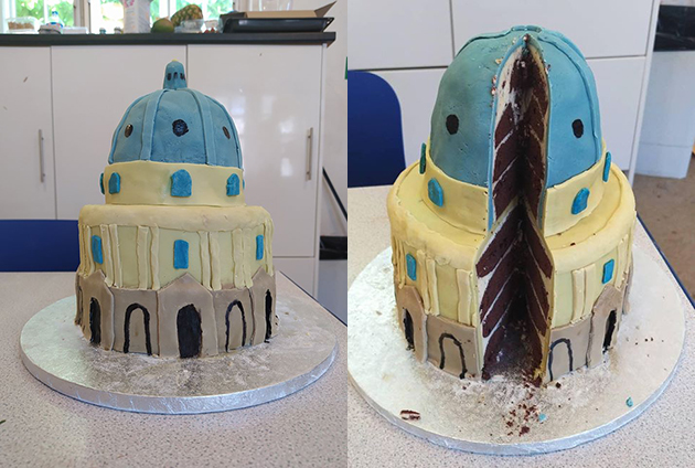 The Radcliffe Camera in cake form