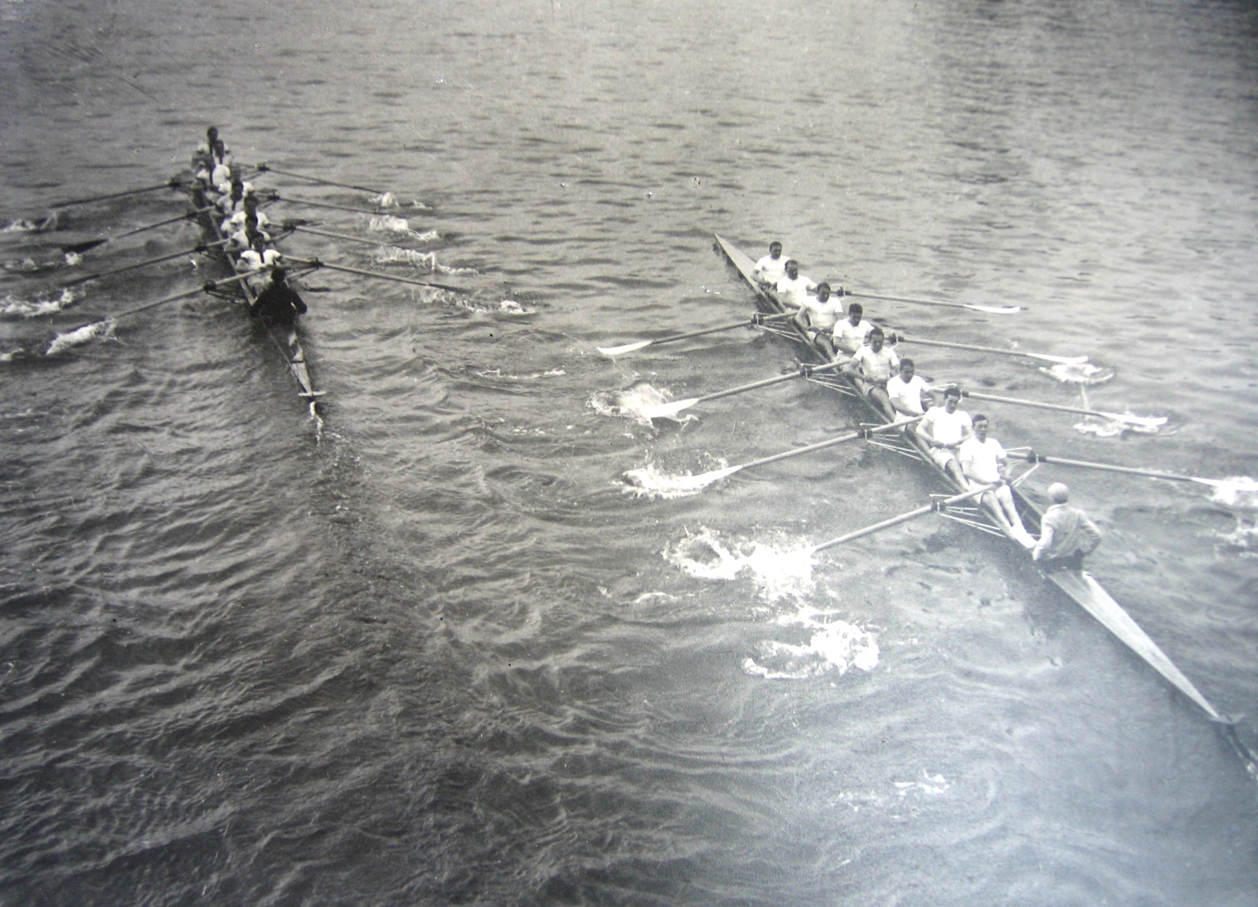 Two rowing boats
