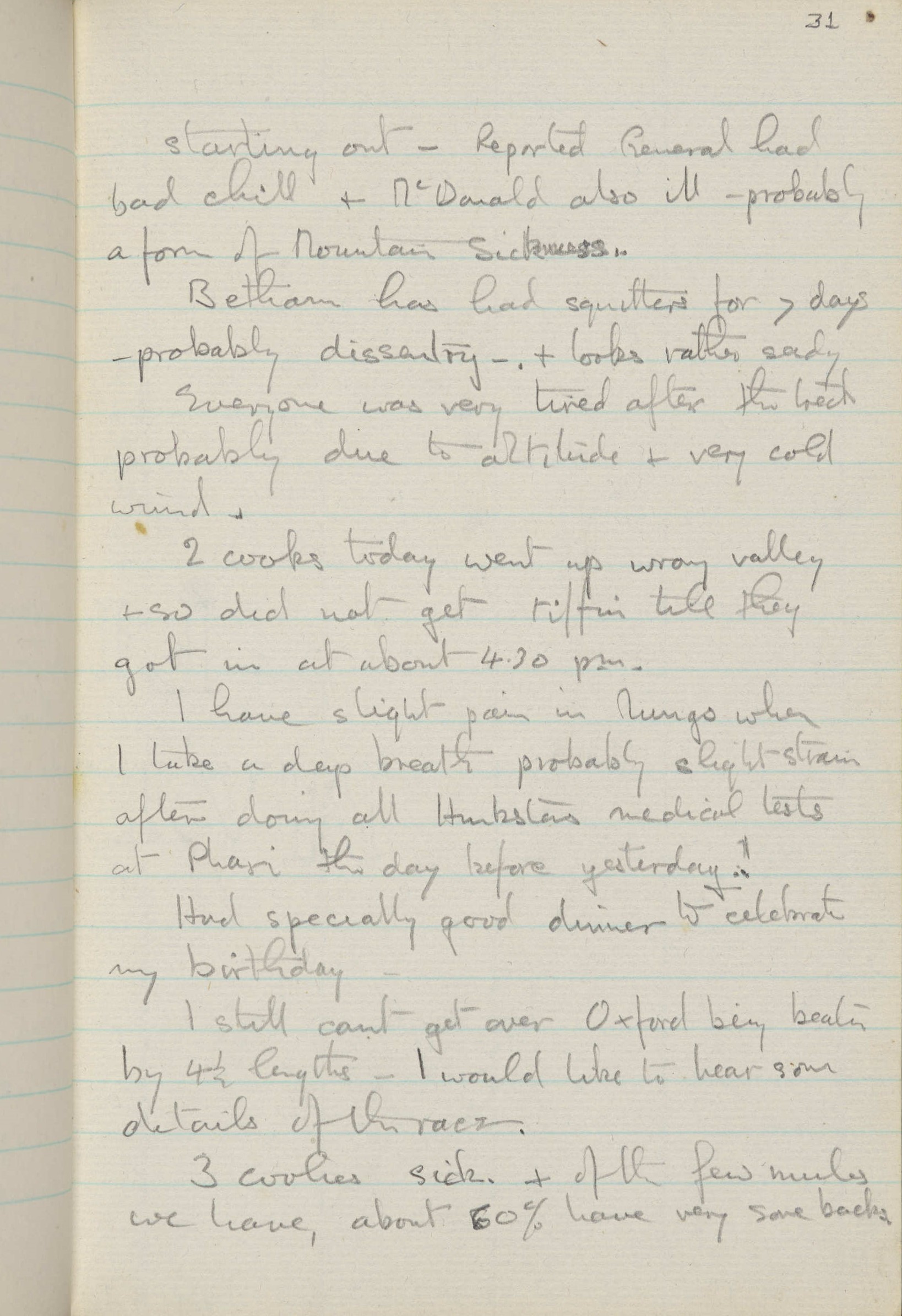 Letter from Sandy