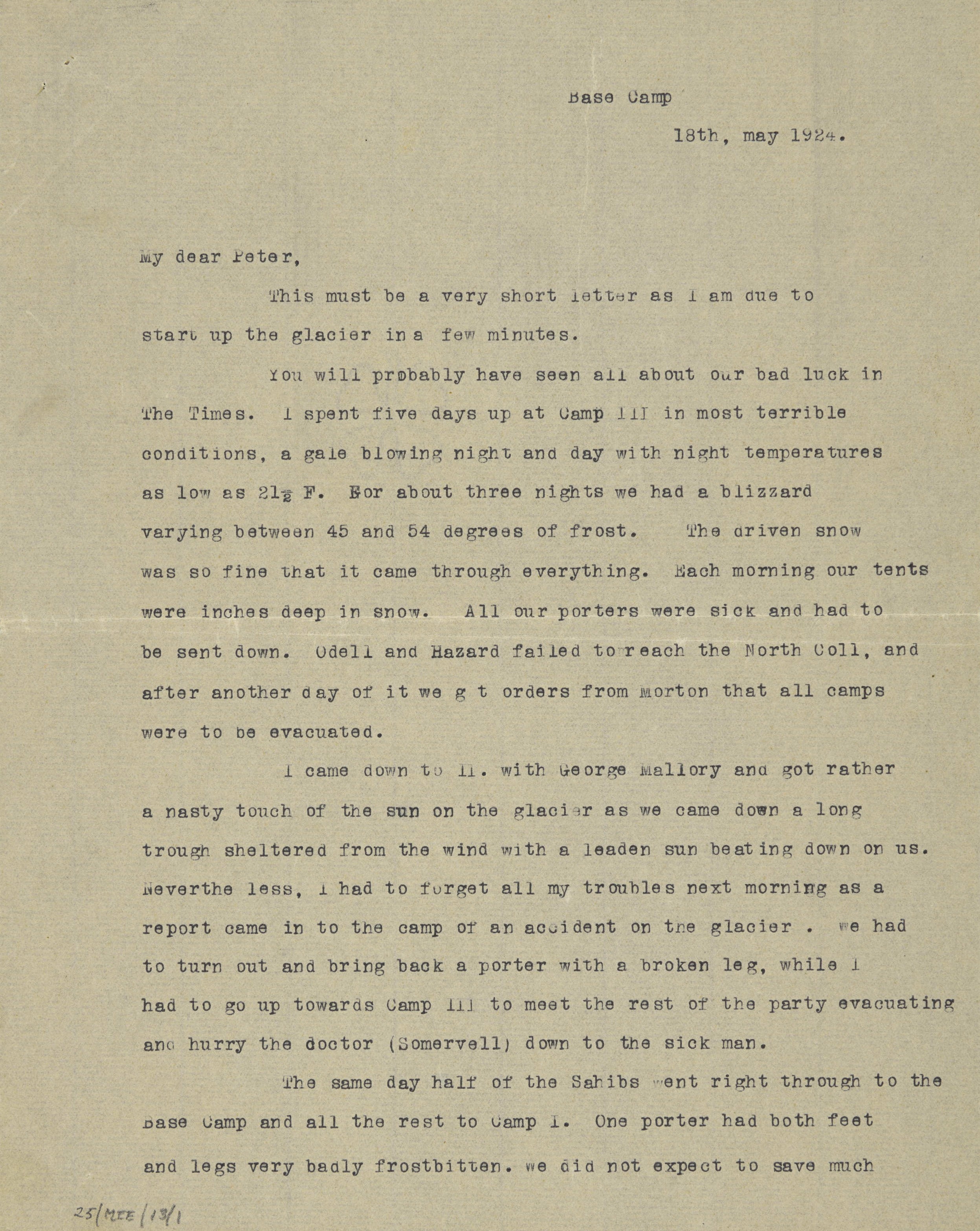 Letter from Sandy