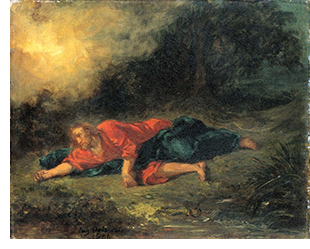 'The Agony in the Garden', by Eugène Delacroix, 1851, from the collection of the Rijksmuseum