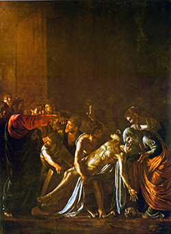 The Raising of Lazarus (c.1609) by Caravaggio (1571–1610) The Raising of Lazarus (c.1609) by Caravaggio (1571–1610)