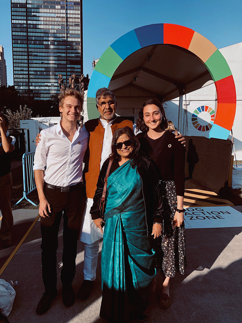 With Kailash Satyarthi (back row, centre)- Photo: © Mario Stepanik