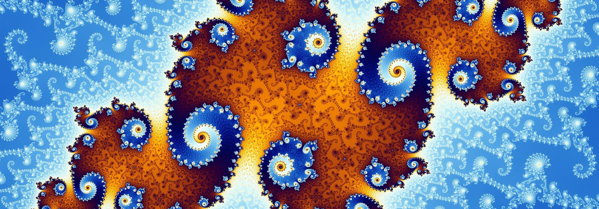Partial view of a Mandelbrot set, created by Wolfgang Beyer with the program Ultra Fractal 3