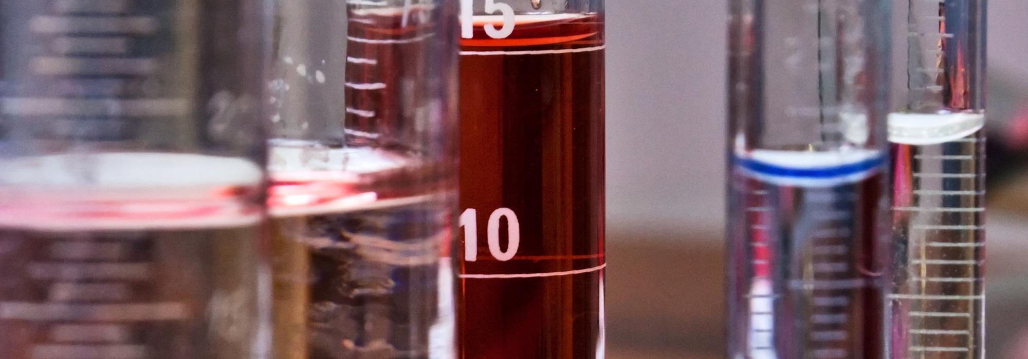 Test tubes and other recipients in chemistry lab - from an original photo by Horia Varlan (www.flickr.com/horiavarlan) used under CC-BY 2.0 licence Test tubes and other recipients in chemistry lab - from an original photo by Horia Varlan (www.flickr.com/horiavarlan) used under CC-BY 2.0 licence