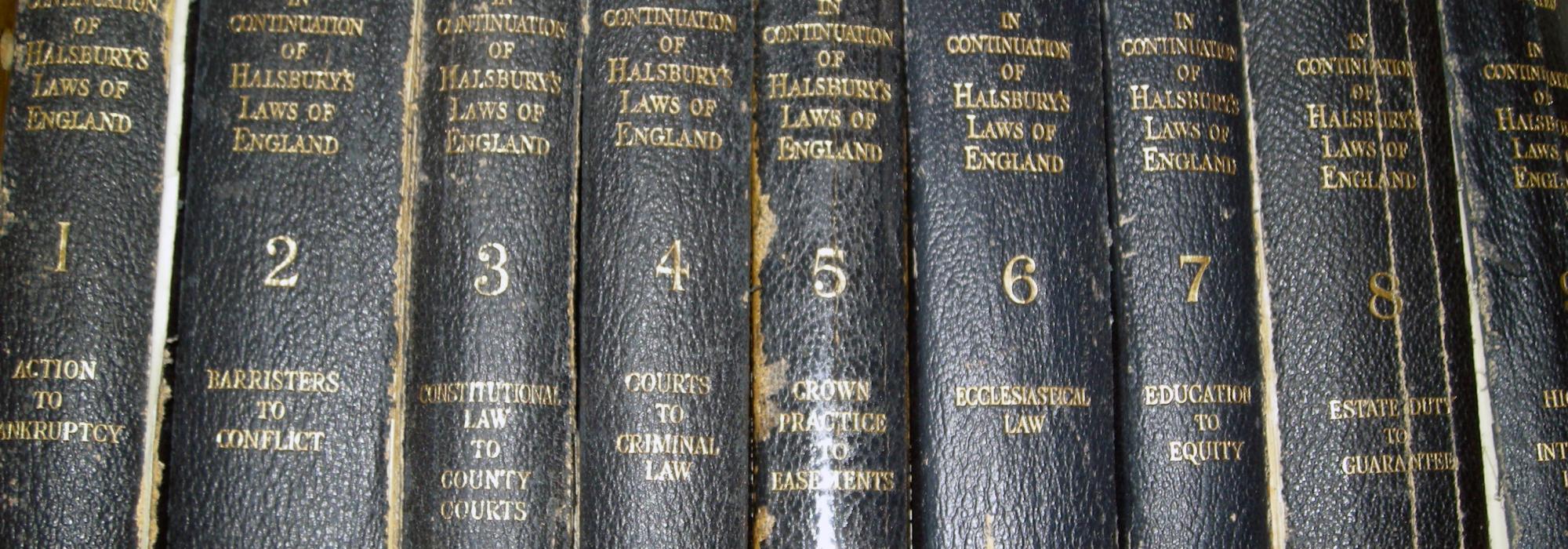 Volumes of The Complete Statutes of England - Photo by Neal Jennings (www.flickr.com/sweetone) used under CC BY-SA 2.0 license