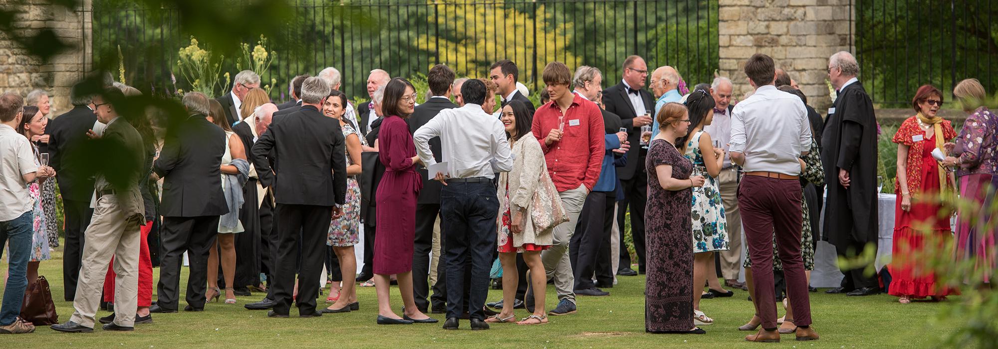 Alumni at a reception for members of the 1264 Society, part of the Merton Weekend 2018 - Photo: © John Cairns - www.johncairns.co.uk