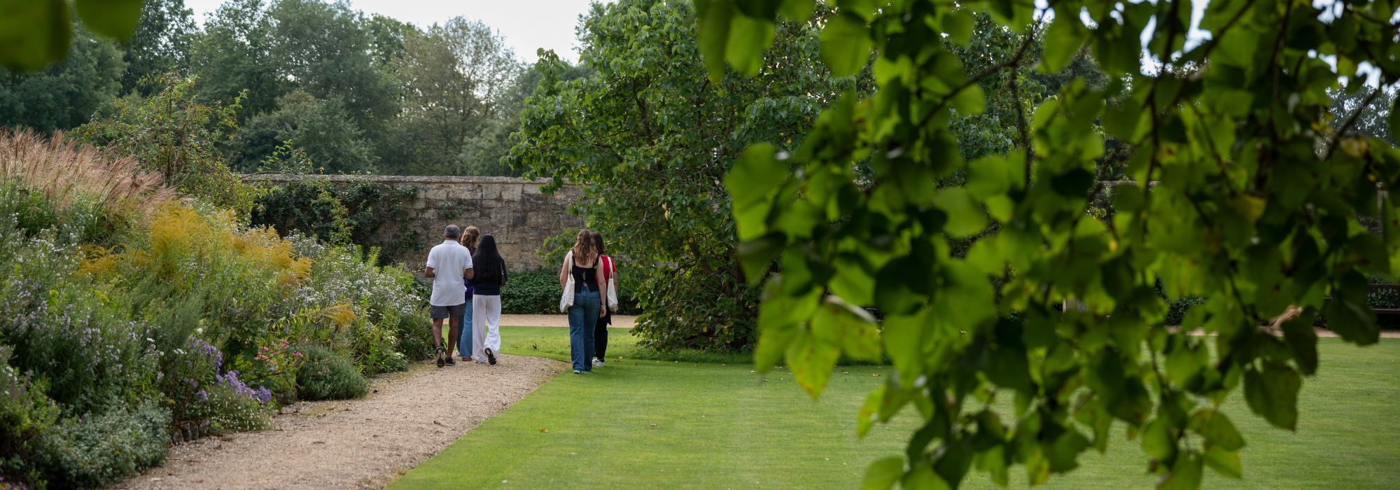 Students walking