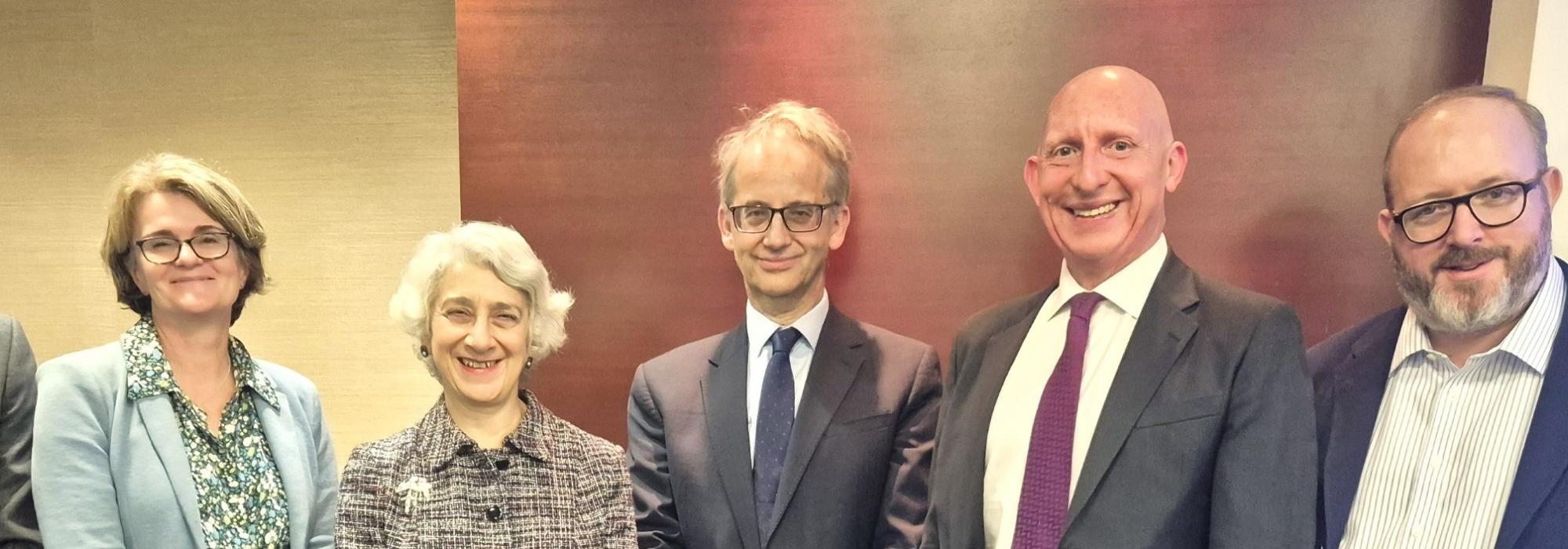 The Warden, Speakers, Chair and host at the 2025 MLA Meeting at Sullivan & Cromwell © Chelsea Chisholm