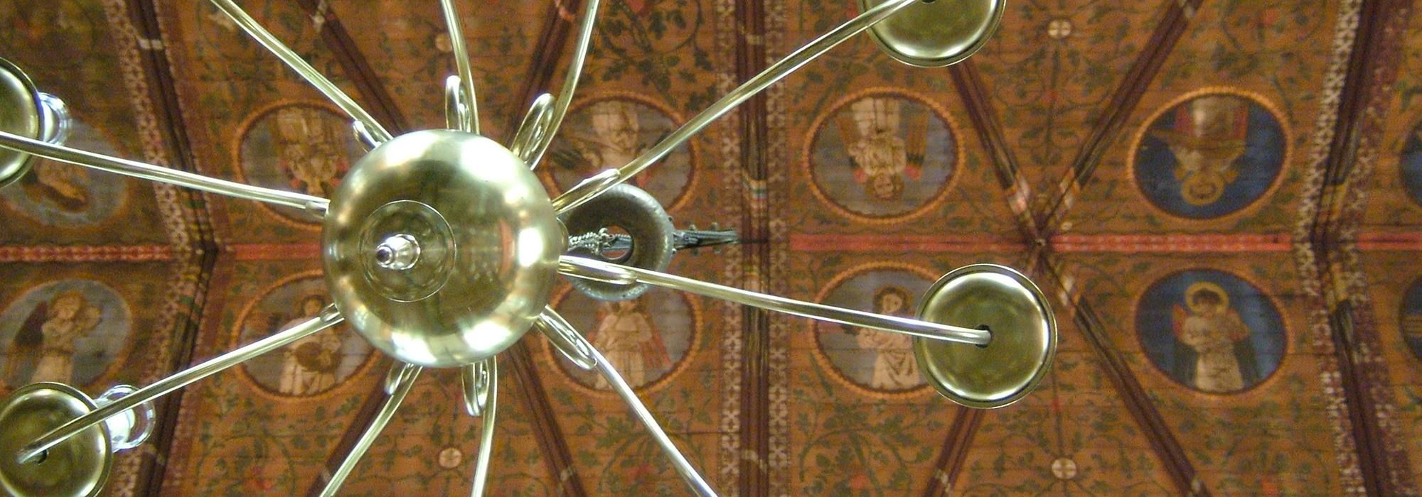 The painted roof of Merton College Chapel The painted roof of Merton College Chapel