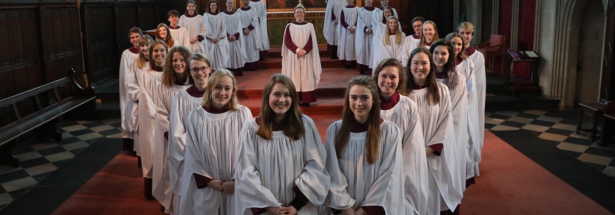 The Choir of Merton College, Oxford, in 2018 - Photo: © KT Bruce www.ktbrucephotography.com