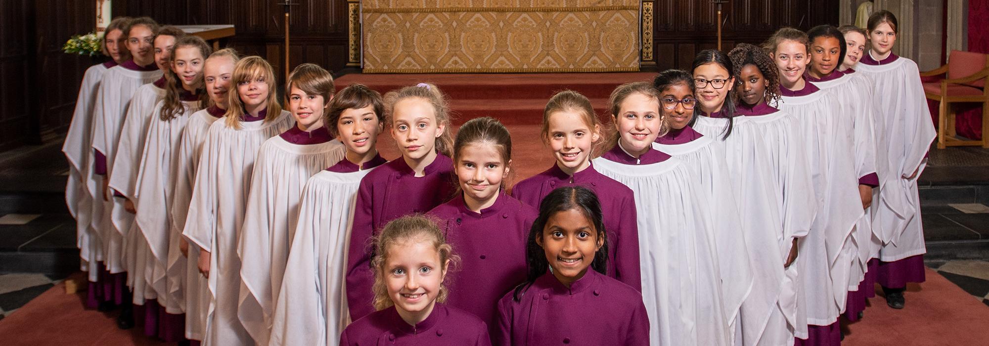 Merton College Girl Choristers in 2019 - Photo: © John Cairns - www.johncairns.co.uk