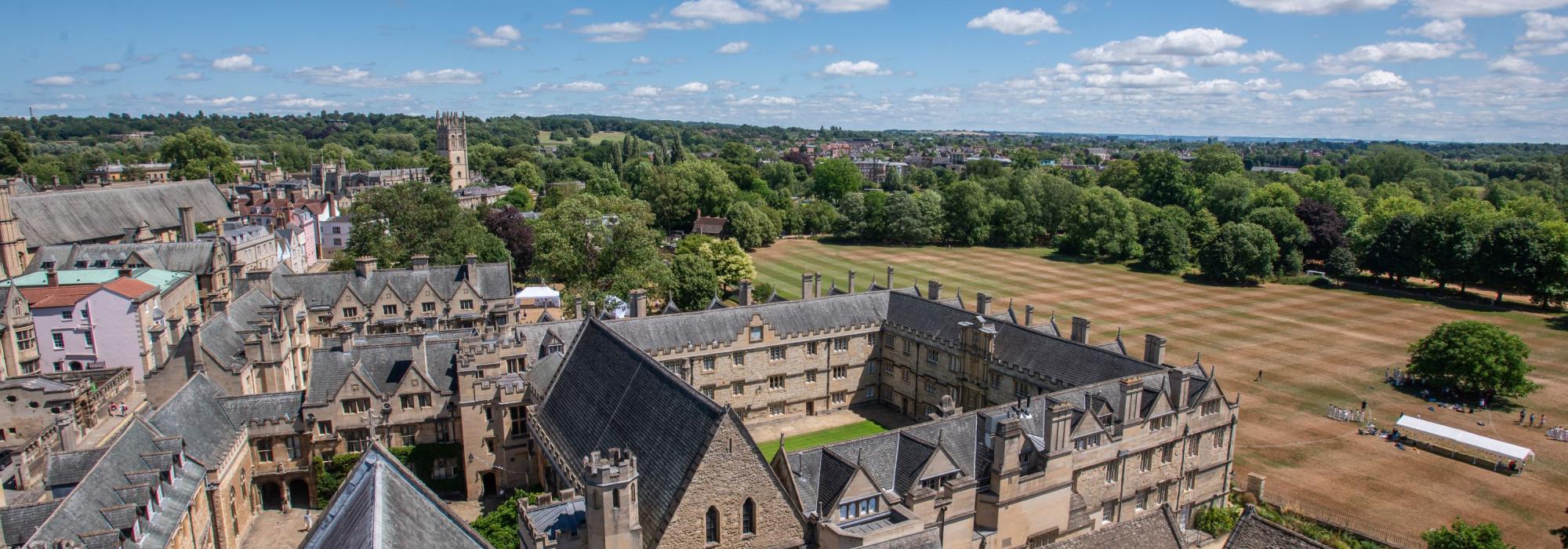 Merton College Bird's eye view 