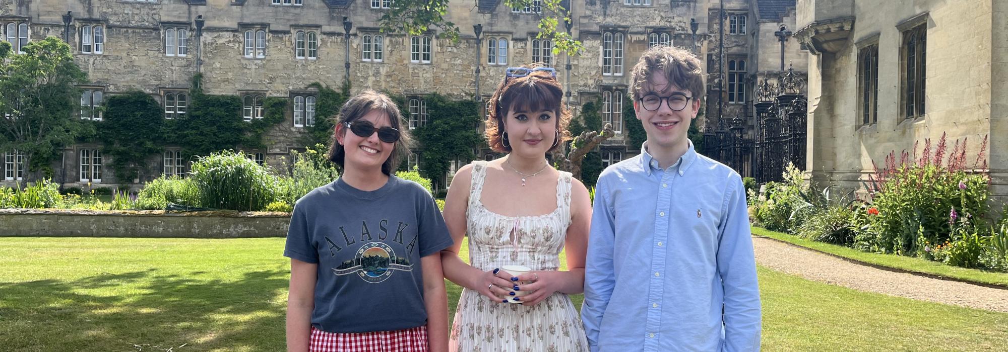 the society presidents in the garden