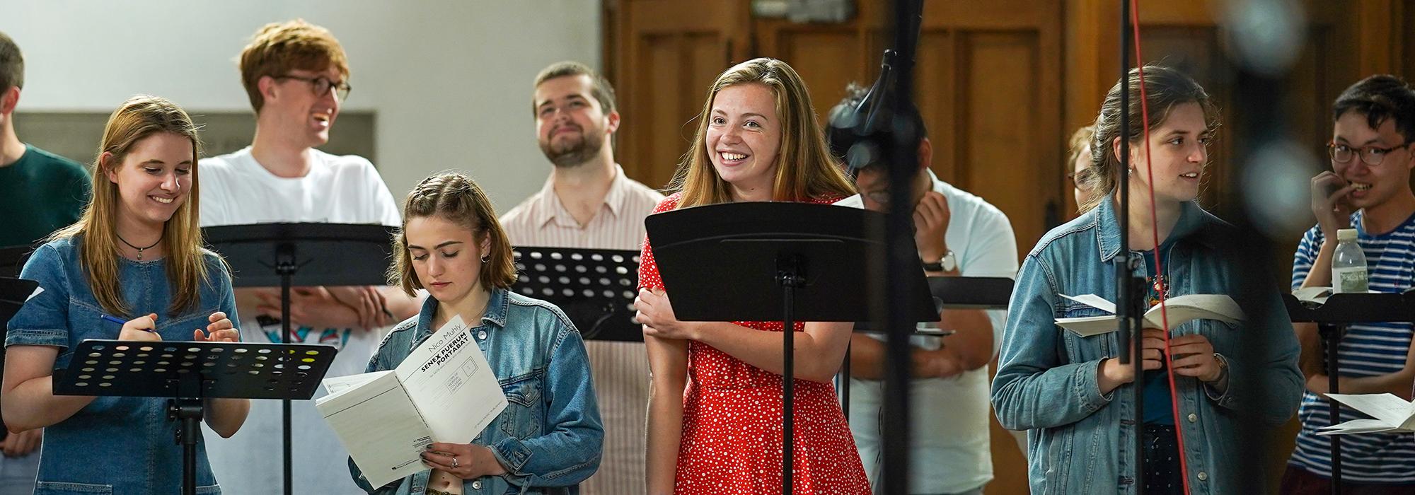 Members of the choir recording the 'Sleeper's Prayer' CD, 2019 - Photo: © foxbrushfilms.com