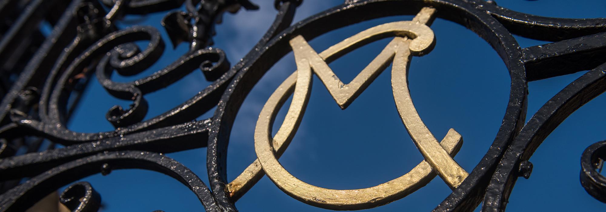 Detail of the wrought iron gates in St Alban's Quad - Photo: © John Cairns - www.johncairns.co.uk