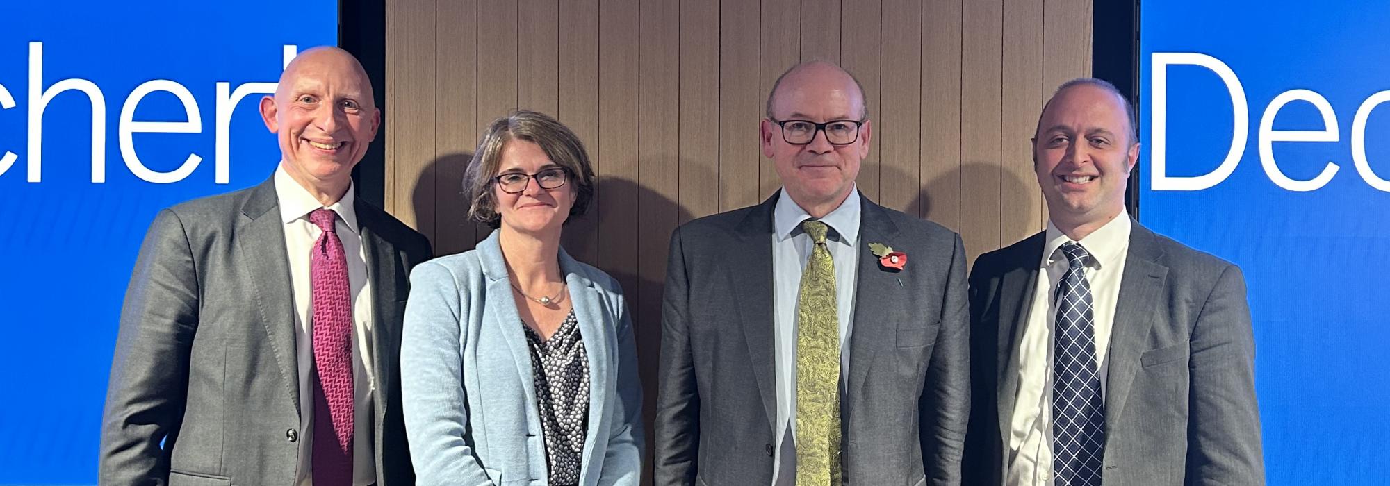 The Warden, Speakers and Chair at the 2024 MLA Meeting at Dechert LLP © Grace Taylor-West