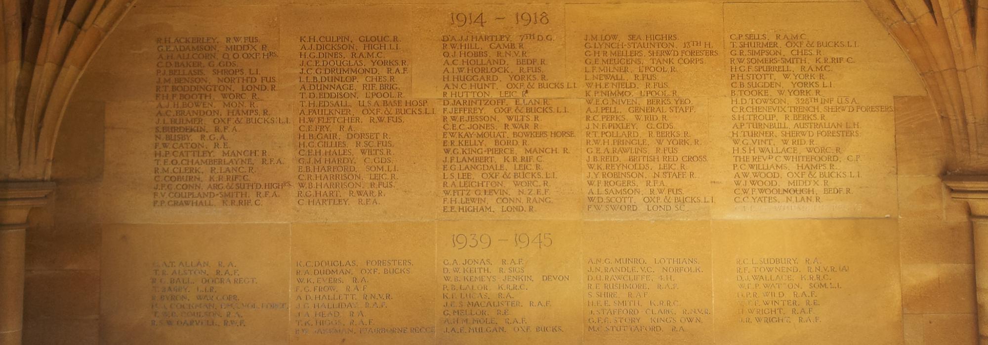 The Merton College War Memorial