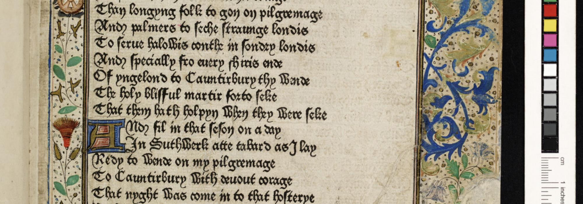 Caxton’s first edition of Canterbury Tales